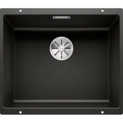 Blanco Subline 500-U UXI Kjøkkenvask 53x46 Cm, Sort