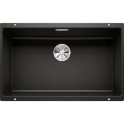 Blanco Subline 700-U UXI Kjøkkenvask 73x46 Cm, Sort
