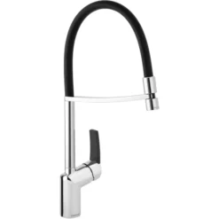 Damixa Slate Pro Kjøkkenarmatur, Krom/sort