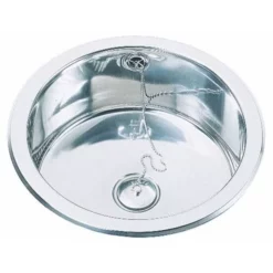 Intra Barents BC313 Kjøkkenvask Ø38 Cm, Rustfritt Stål