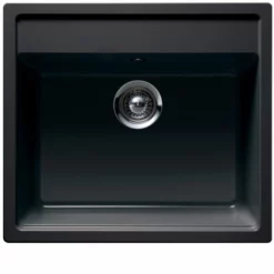 Intra Granite Nemo N-100 Kjøkkenvask, 57x51 Cm, Sort