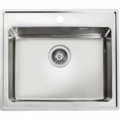 Intra Omina 600SF Kjøkkenvask 59,5x51 Cm, Rustfritt Stål