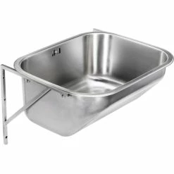 Intra Tempra 50 Vaskekar T/veggmontering 55x45 Cm, M/propp Og Kjede, Rustfritt Stål