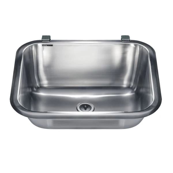 Intra VK60 Vaskekar 65,5 X 50,5 Cm, Vegghengt, M/propp Og Kjede, Rustfritt Stål