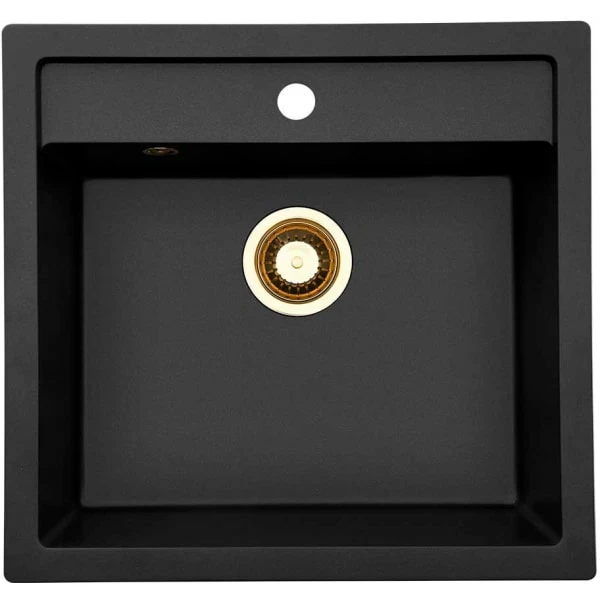 Lavabo Jupiter 60 Kjøkkenvask 55,6x52,6 Cm, Sort