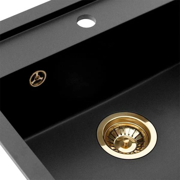 Lavabo Jupiter 60 Kjøkkenvask 55,6x52,6 Cm, Sort - Bilde 2