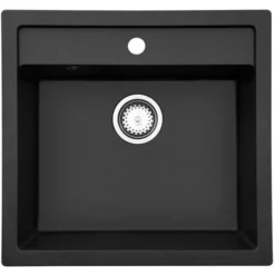 Lavabo Jupiter 60 Kjøkkenvask 55,6x52,6 Cm, Sort