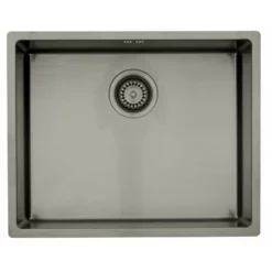 Lavabo Kubus 500 Soft Kjøkkenvask 54x44 Cm, Sort Krom