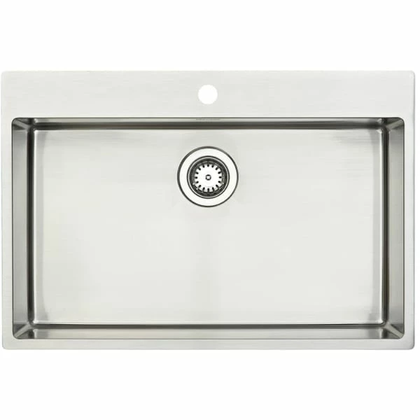 Lavabo Kubus 720 Soft Kjøkkenvask 74x50 Cm, Rustfritt Stål