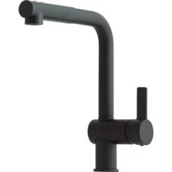 Lavabo Kubus Kjøkkenarmatur, Uttrekkbar Tut, Matt Sort