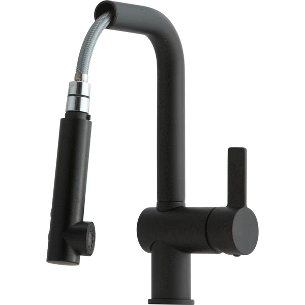 Lavabo Kubus Kjøkkenarmatur, Uttrekkbar Tut, Matt Sort - Bilde 2