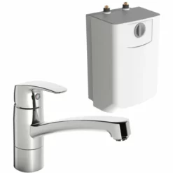 Oras Safira Kjøkkenarmatur Med 5 Liters Varmtvannsbereder, Krom