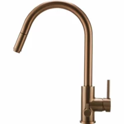 Primy Steel Access Amber D Kjøkkenarmatur, Uttrekkbar Tut, Kobber