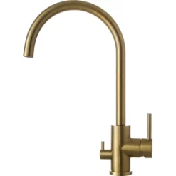 Primy Steel Curve Sand D Kjøkkenarmatur, Messing