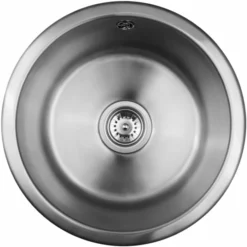 Prisma Tønder Kjøkkenvask Ø43 Cm, Rustfritt Stål