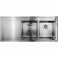 Prisma Vejle BK1BA Kjøkkenvask 116x50,6 Cm, Rustfritt Stål